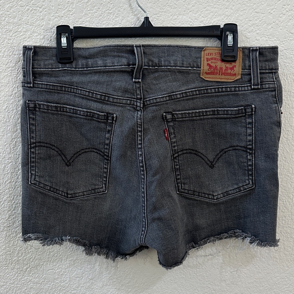 Levi's Women's Charcoal Jean Shorts